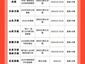 2012年春节联欢晚会在线直播网址全解析及实时观看指南