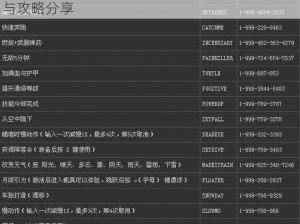 孤岛危机2控制台秘籍大揭秘：作弊码使用指南与攻略分享