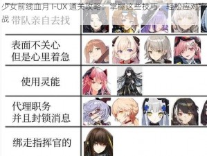 少女前线血月 I-UX 通关攻略：掌握这些技巧，轻松应对挑战