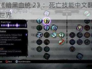 探索《暗黑血统 2》：死亡技能中文翻译的神秘世界