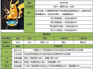 去吧皮卡丘波波海象属性技能全面解析，它到底厉害吗？