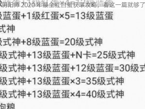 阴阳师 2020 年最全红白蛋获取攻略，看这一篇就够了