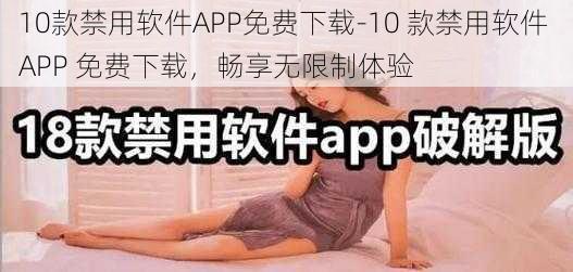 10款禁用软件APP免费下载-10 款禁用软件 APP 免费下载，畅享无限制体验