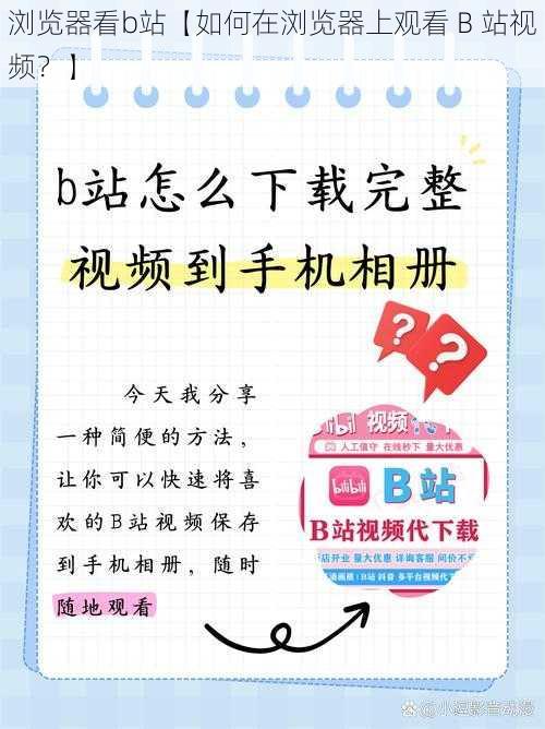 浏览器看b站【如何在浏览器上观看 B 站视频？】