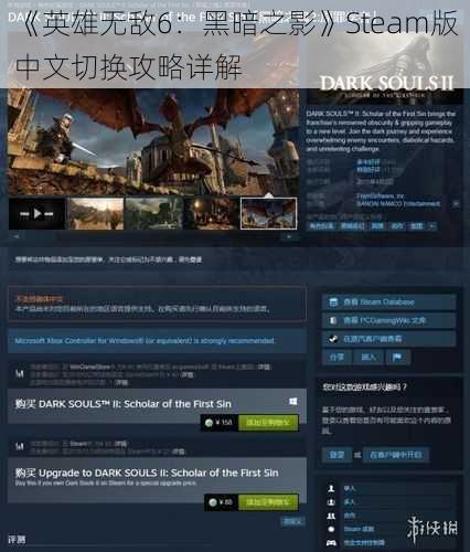 《英雄无敌6：黑暗之影》Steam版中文切换攻略详解