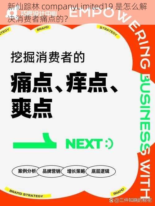 新仙踪林 companyLimited19 是怎么解决消费者痛点的？