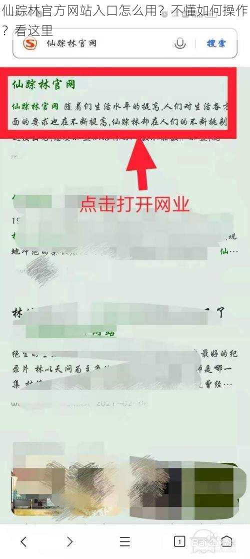 仙踪林官方网站入口怎么用？不懂如何操作？看这里