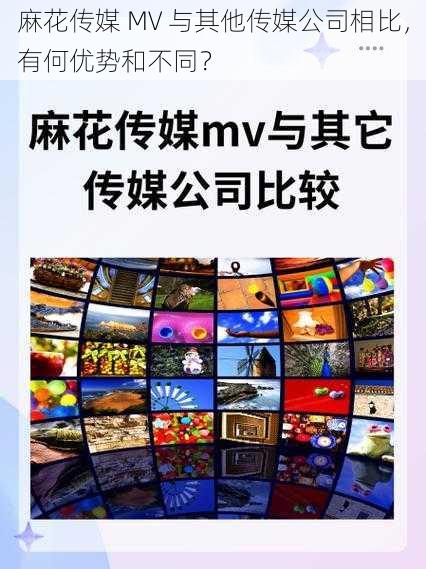 麻花传媒 MV 与其他传媒公司相比，有何优势和不同？