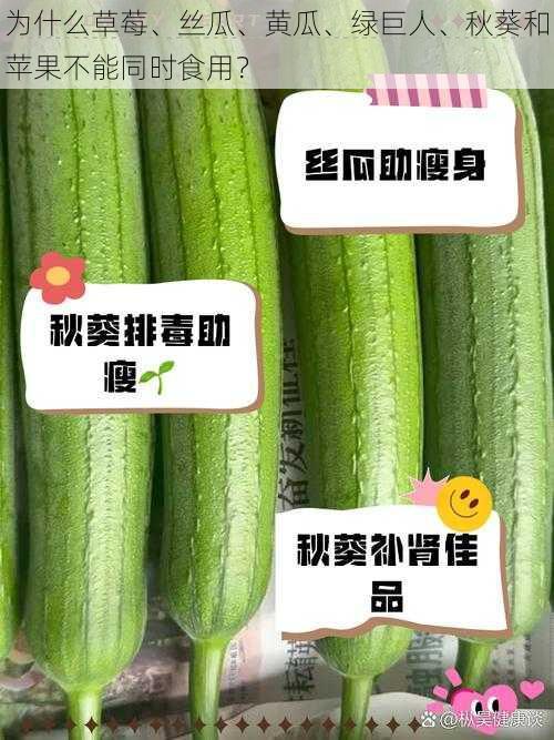 为什么草莓、丝瓜、黄瓜、绿巨人、秋葵和苹果不能同时食用？