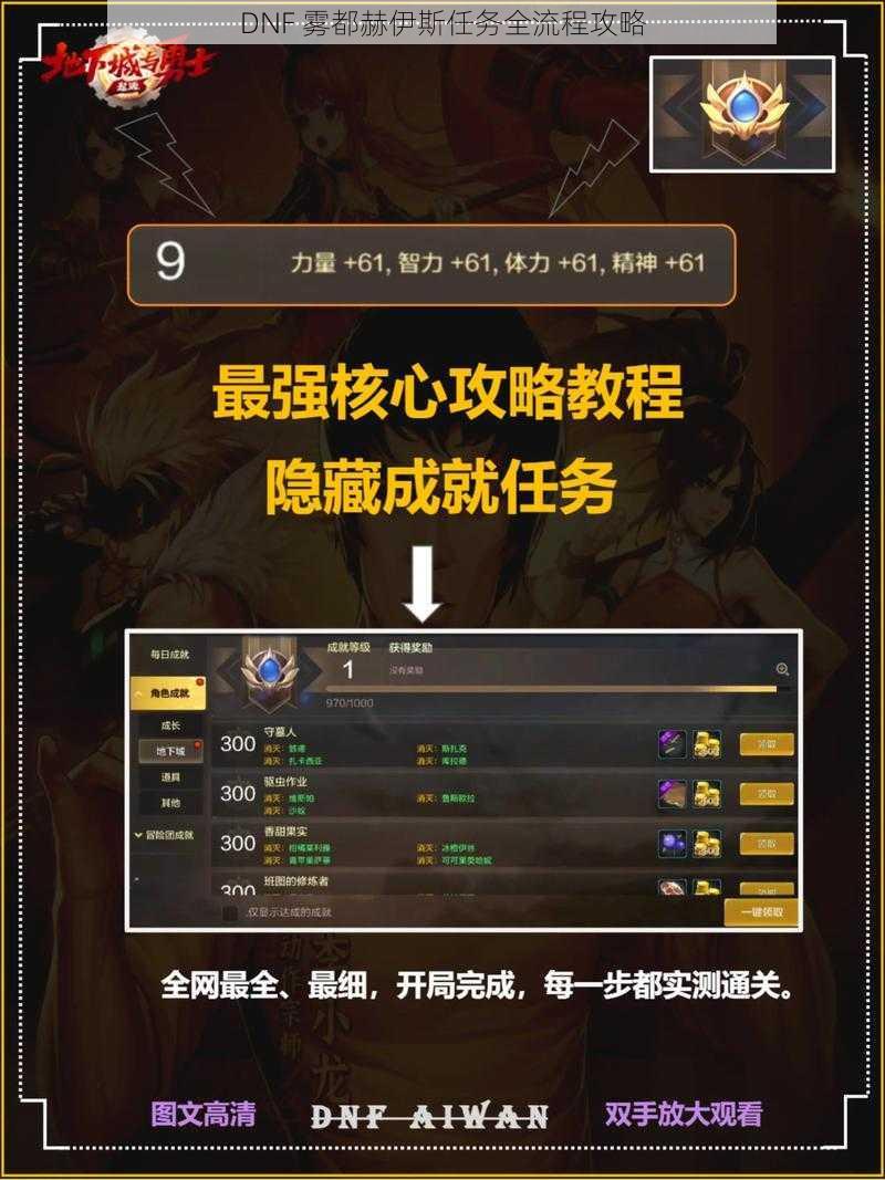 DNF 雾都赫伊斯任务全流程攻略