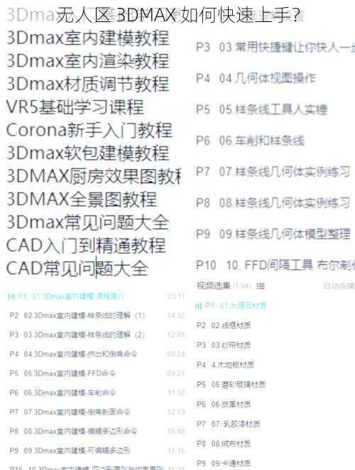 无人区 3DMAX 如何快速上手？