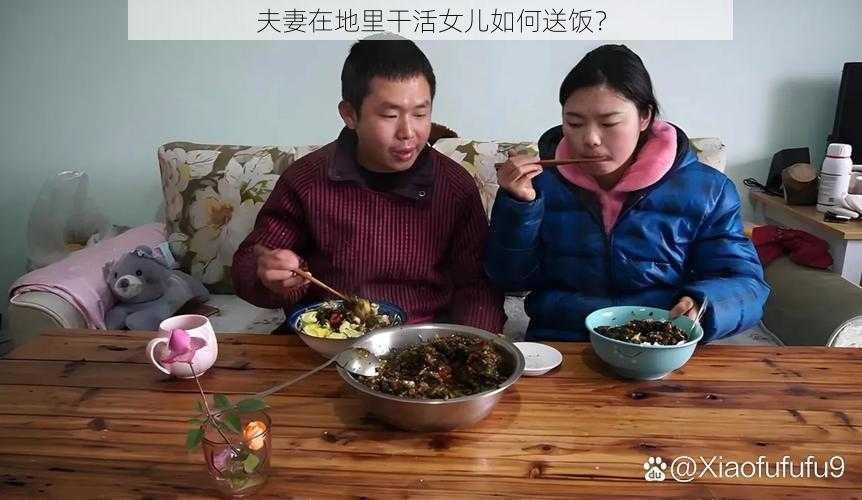 夫妻在地里干活女儿如何送饭？