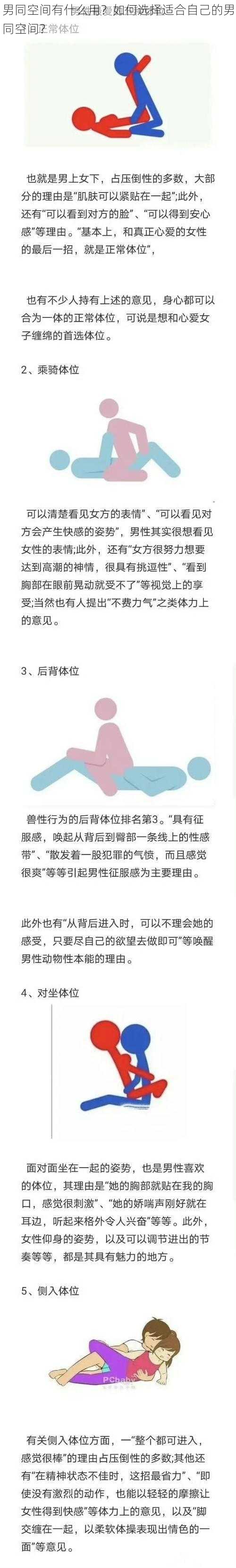 男同空间有什么用？如何选择适合自己的男同空间？