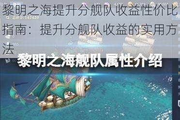 黎明之海提升分舰队收益性价比指南：提升分舰队收益的实用方法