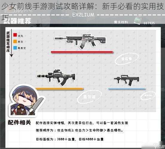 少女前线手游测试攻略详解：新手必看的实用技巧