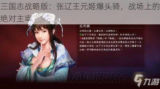 三国志战略版：张辽王元姬爆头骑，战场上的绝对主宰