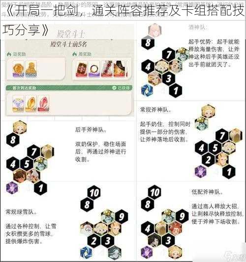 《开局一把剑，通关阵容推荐及卡组搭配技巧分享》