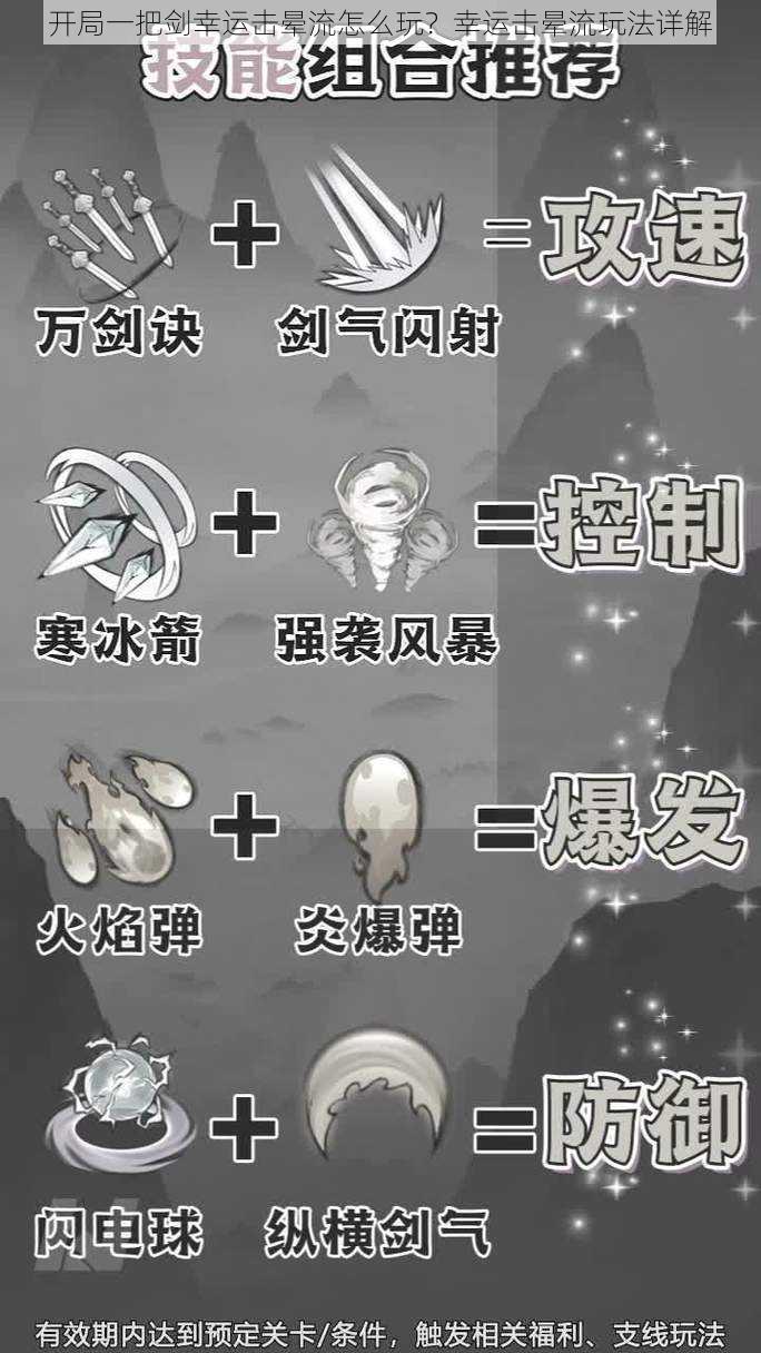 开局一把剑幸运击晕流怎么玩？幸运击晕流玩法详解