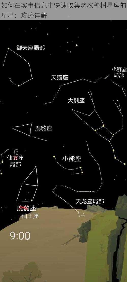 如何在实事信息中快速收集老农种树星座的星星：攻略详解